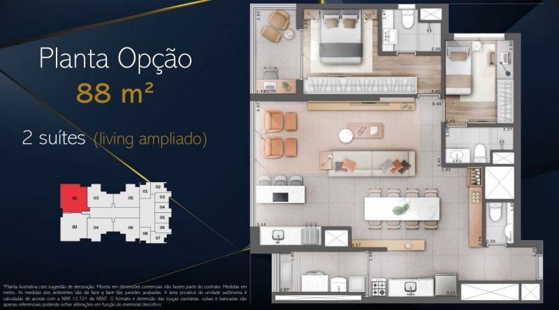 Apartamento - São Paulo, SP no bairro Vila Romana — foto 2