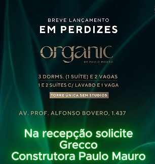 ORGANIC BY PAULO MAURO *Antecipe-se e faa seu cadastro !